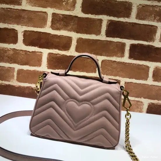 Hyper Peter top GUCCI bag handle mini Marmont GG 0707